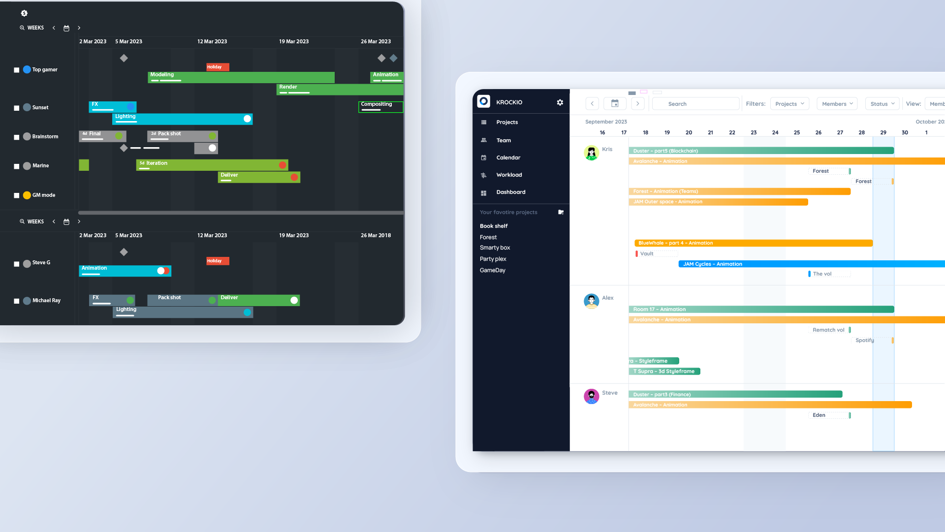 How Krock.io compares to Ftrack?