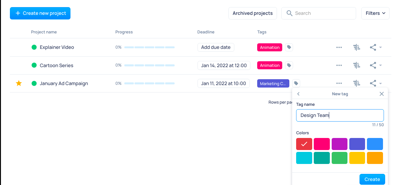 proofing software - tags