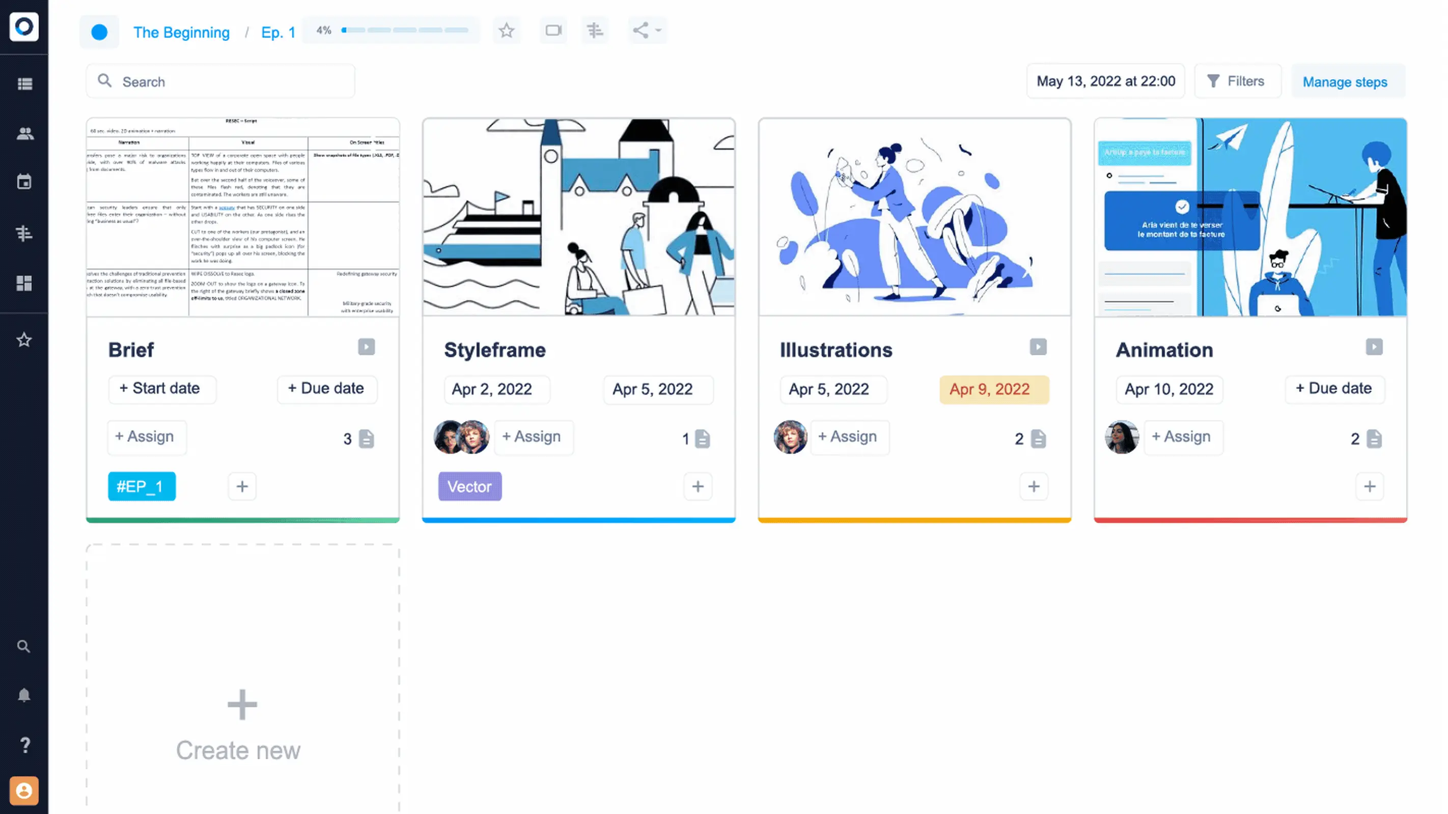 Krock project templates for video production