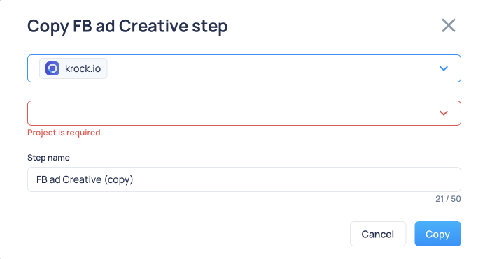 Copy Project Step - 3