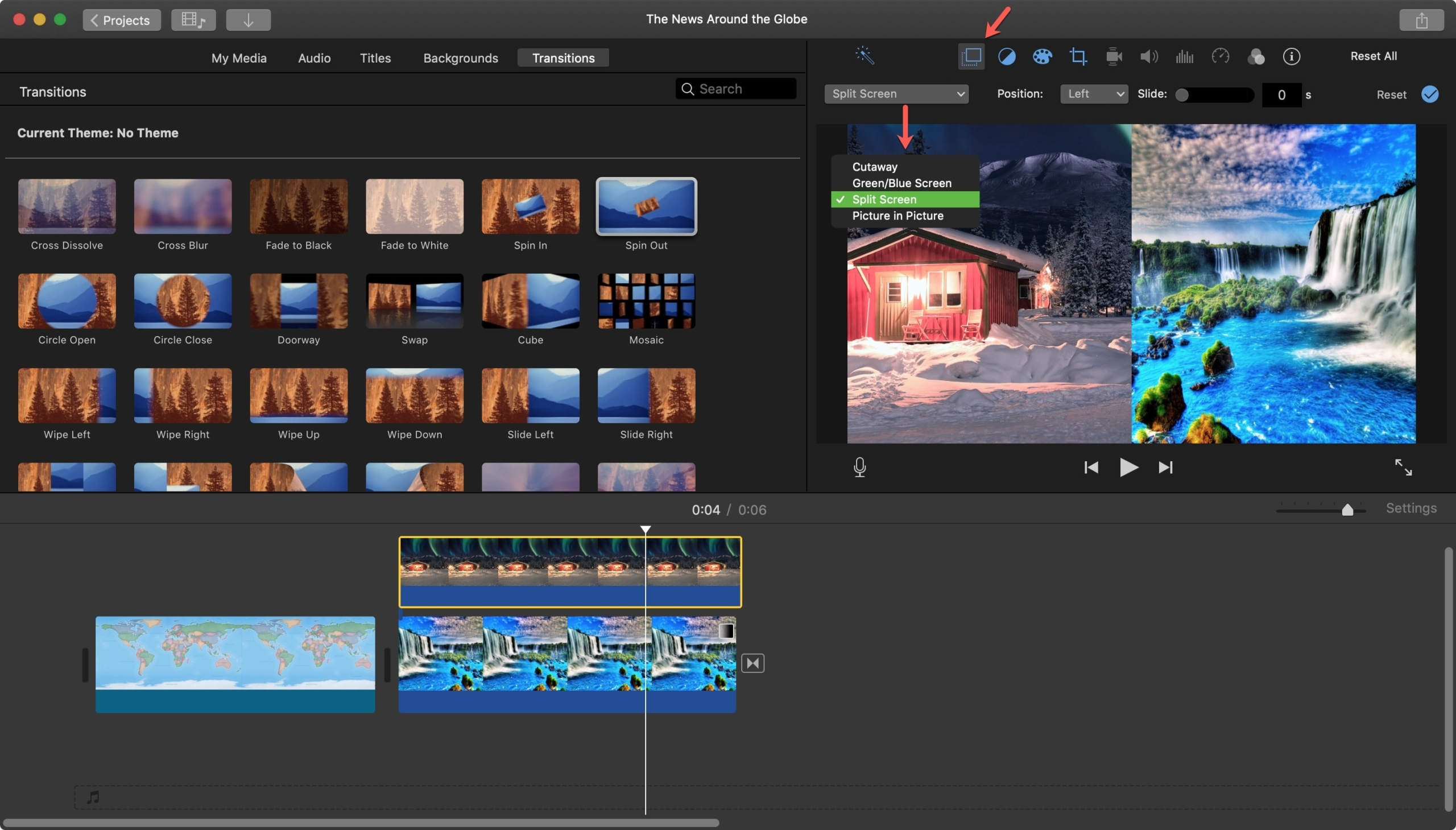 iMovie snapshot