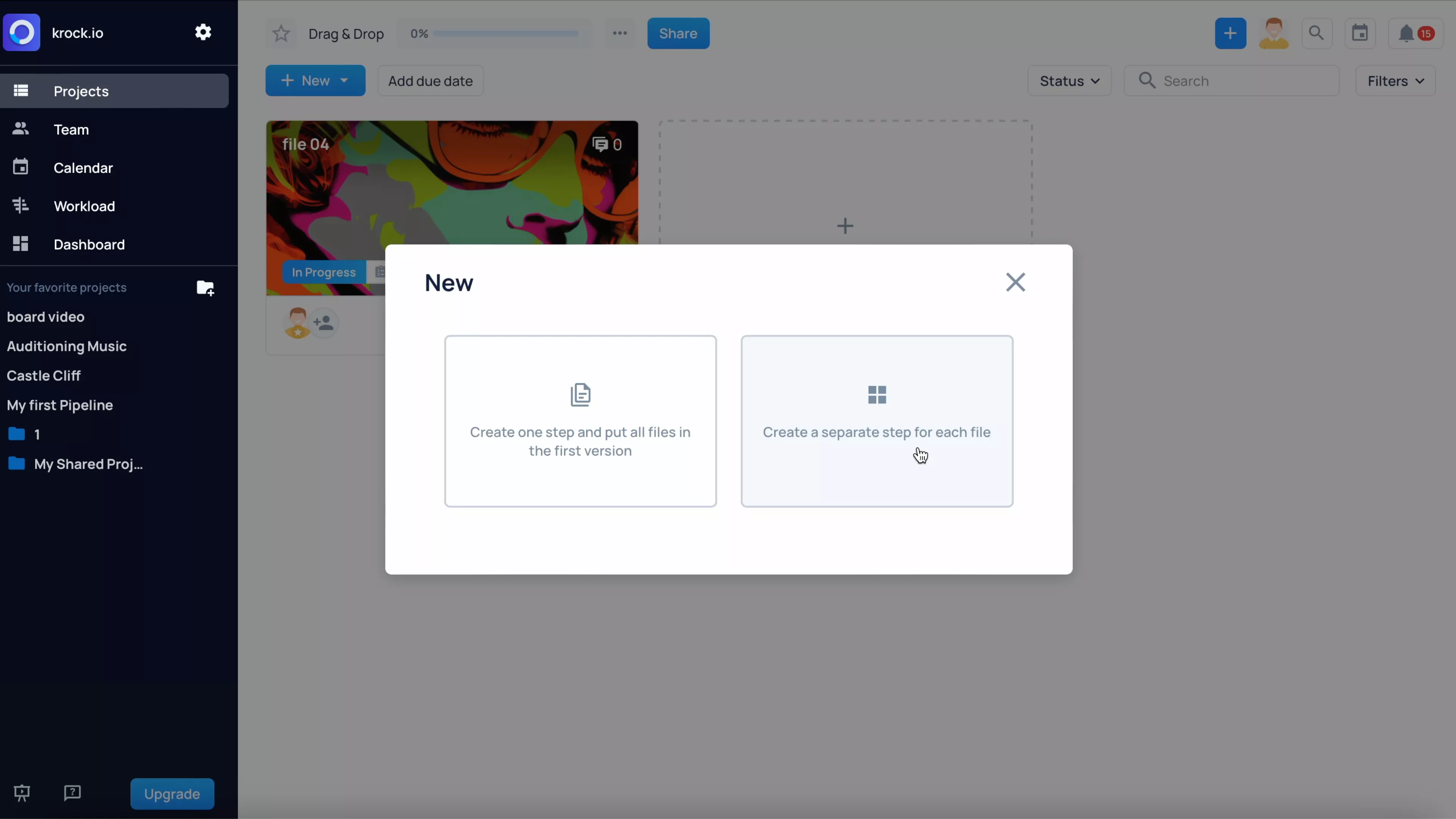 Drag&Drop files for online proofing